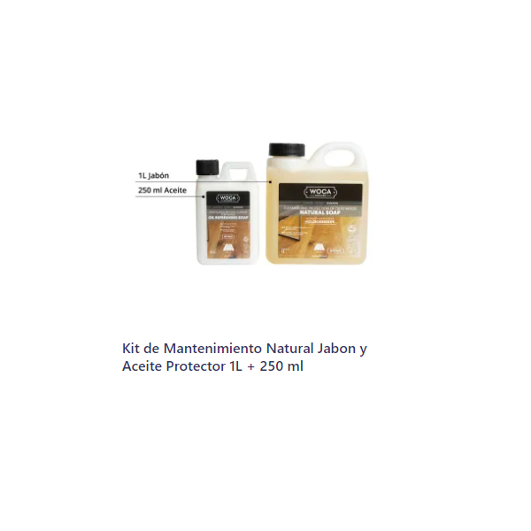 Kit de Mantenimiento Natural Jabon y Aceite Protector 1L + 250 ml