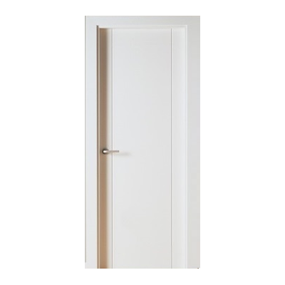 Puerta Premium PV2 Lacada Blanca con Manillas Doradas de Interior